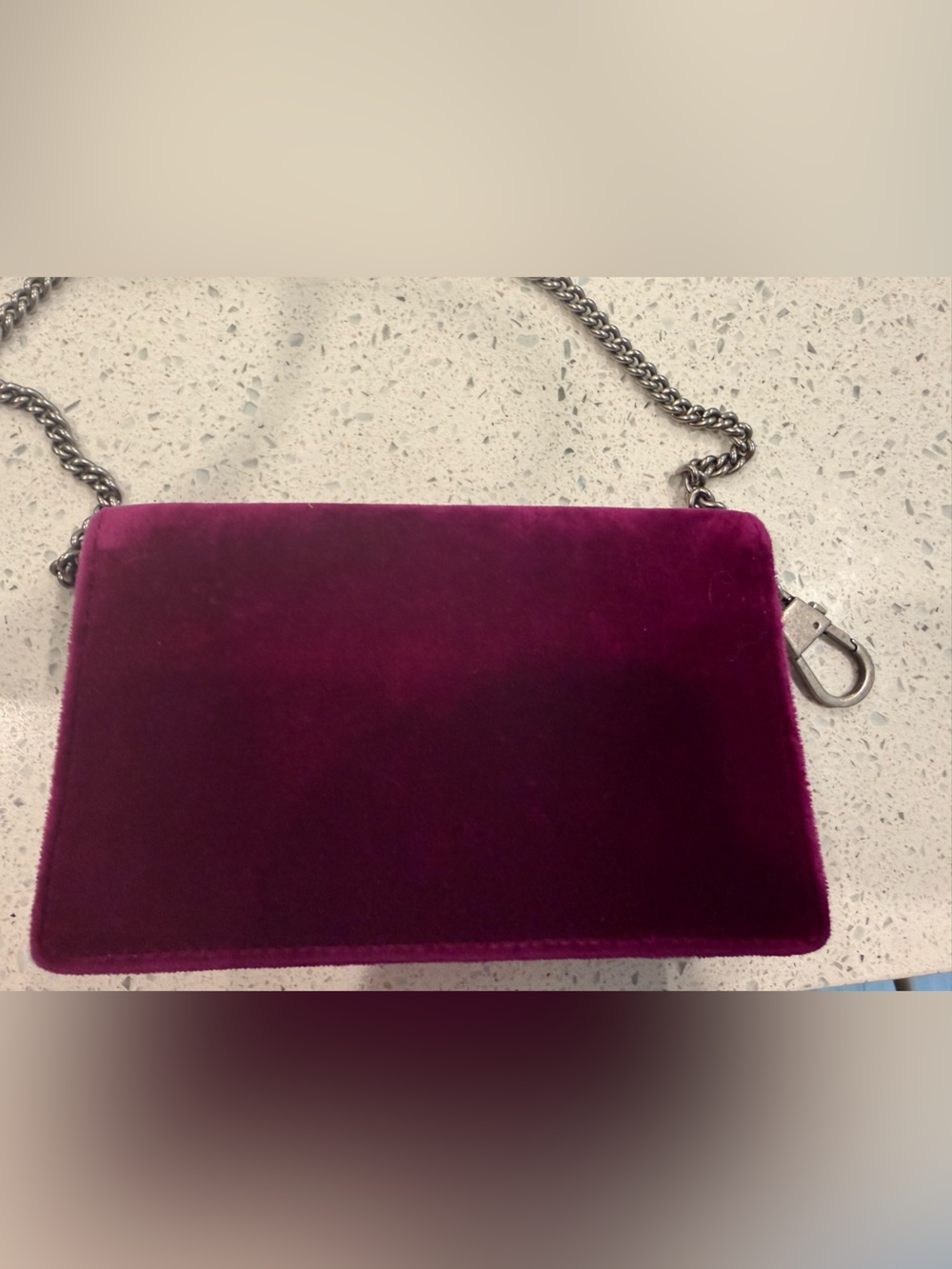 Gucci Dionysus Super Mini Purple Fuschia Velvet Bag - Picture 8 of 12